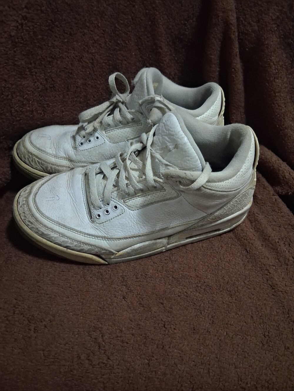 Jordan 3 Triple White Size 8 - Picture 1 of 4